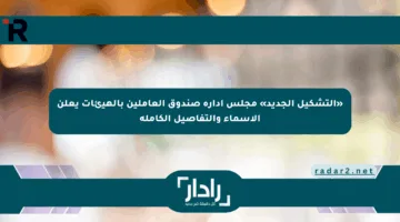 «التشكيل الجديد» مجلس إدارة صندوق العاملين بالهيئات يعلن الأسماء والتفاصيل الكاملة